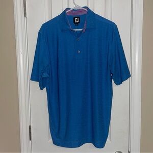 FootJoy FJ Men's Blue Short Sleeve Polo‎ Golf Shirt Size Small
